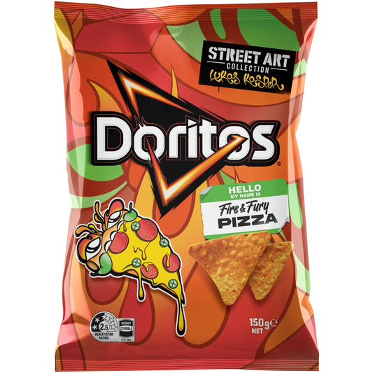 DORITOS Fire & Fury Pizza - 150g (BOX OF 24)