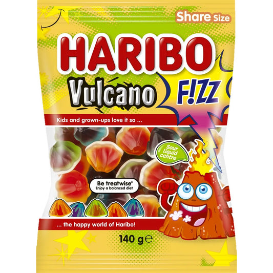 HARIBO Vulcano Fizz - 140g (BOX OF 14)