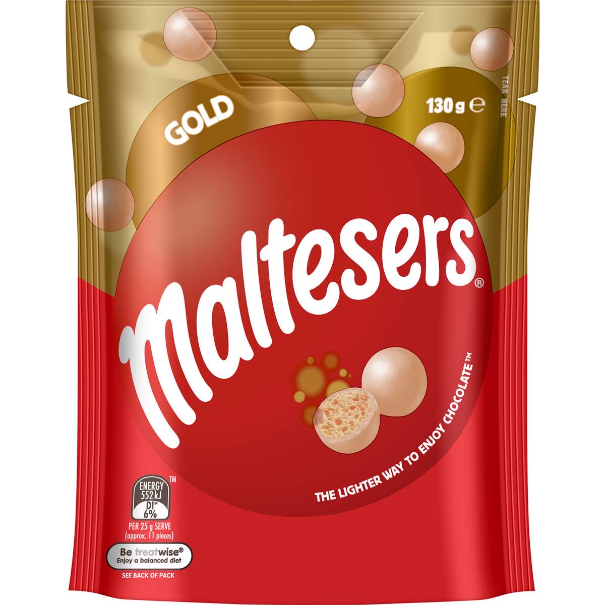 MALTESERS Gold Malt Balls - 135g (BOX OF 12)