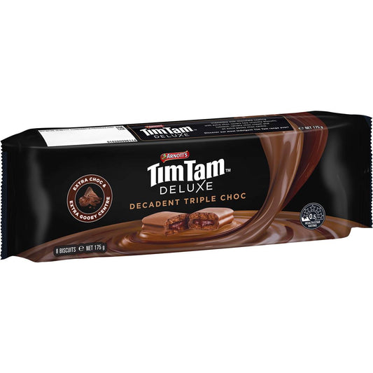 TIMTAM Deluxe Decadent Triple Choc - 175g (BOX OF 12)