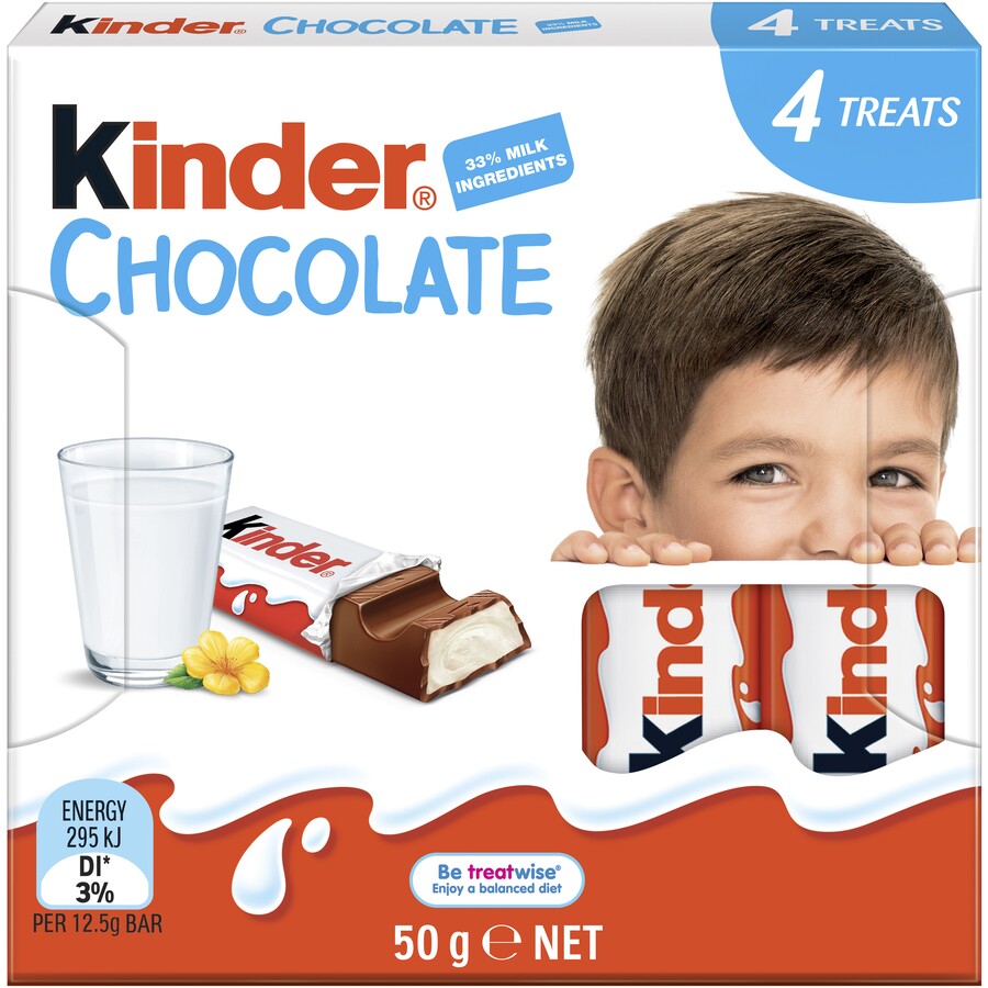 KINDER Chocolate - 50g (BOX OF 20)