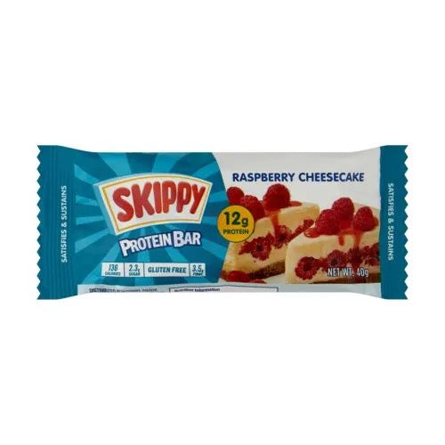 SKIPPY Raspberry Cheesecake Protein Bar - 40g (BOX OF 12)