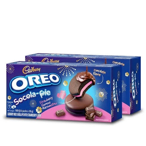 OREO Strawberry Marshmallow Socola Pie - 180g (BOX OF 12)