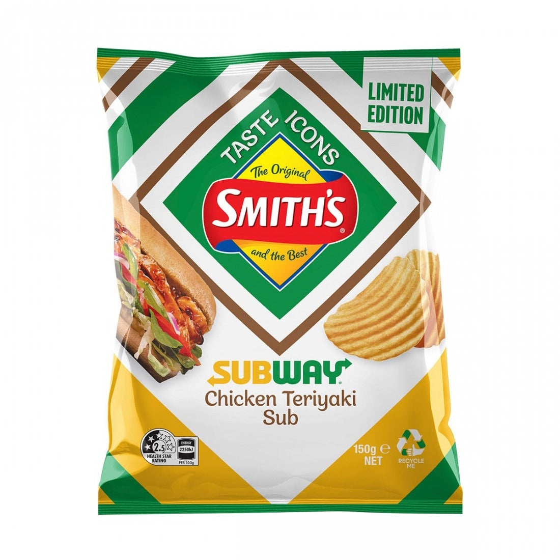 SMITH'S X SUBWAY Chicken Teriyaki Sub - 45g (BOX OF 32)