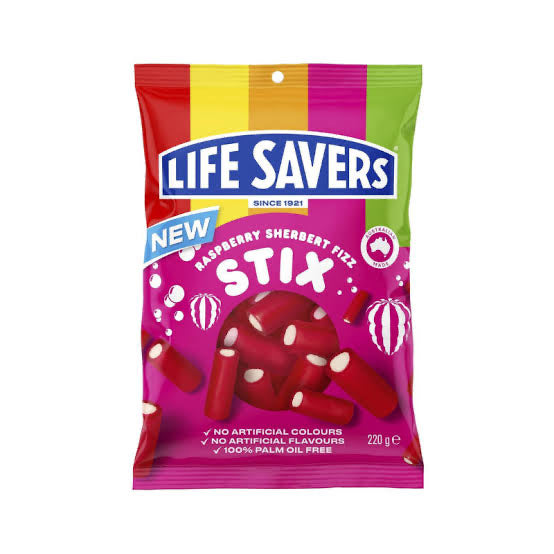 LIFESAVERS Raspberry Sherbet Fizz Stix - 220g