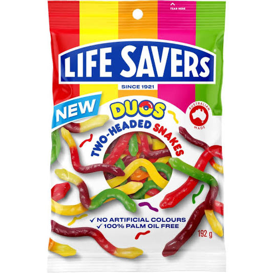 LIFESAVERS Two Headed Snakes - 192g (BOX OF 12)