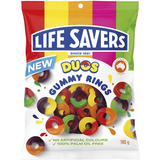 LIFESAVERS Gummy Ring Duos - 180g (BOX OF 12)