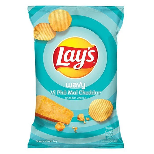 LAY'S Wavy Cheddar Cheese - 36g (20 BAGS)