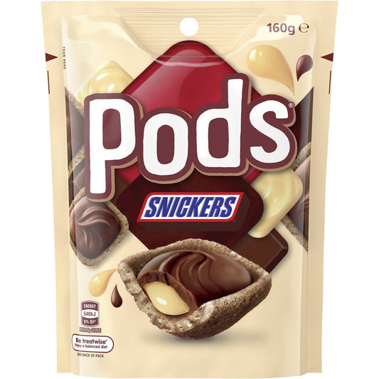 PODS Snickers - 160g (BOX OF 15)